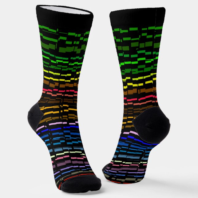 Multi Colour COOL Pattern Socks (Angled)