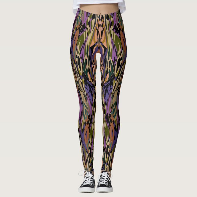 Multi Colour Design Women's Leggings (Front)