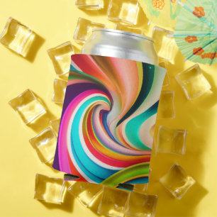 Multi‑Colour Diagonal Stripes Can Cooler – Vibrant