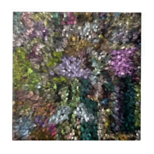 Multi-Colour Digital Abstract Tile