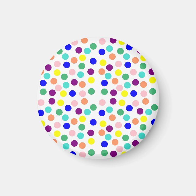 Multi colour dots magnet (Front)