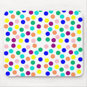 Multi colour dots mouse mat