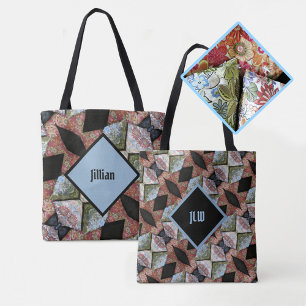Multi colour Embroidered Patchwork Boho Chic Tote Bag