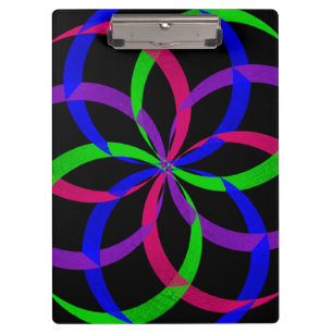 Multi Colour Figure 8 Geometric Clipboard