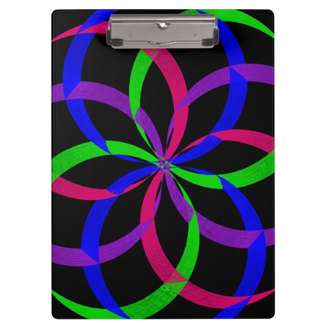 Multi Colour Figure 8 Geometric Clipboard (Front)