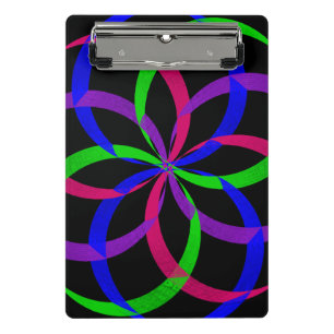 Multi Colour Figure 8 Geometric Mini Clipboard