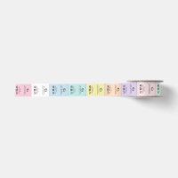 Multi colour garment Care logo wool labels