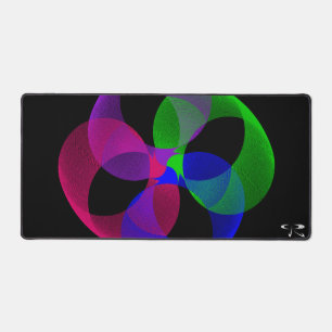 Multi Colour Geometric Fusion Mouse Pad Mat