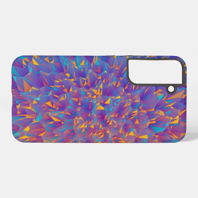 Multi-Colour Geometric Polygons Galaxy S22 Cases (Back Horizontal)