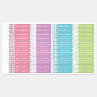 Multi-colour Geometric Triangle Kids Label Skinny