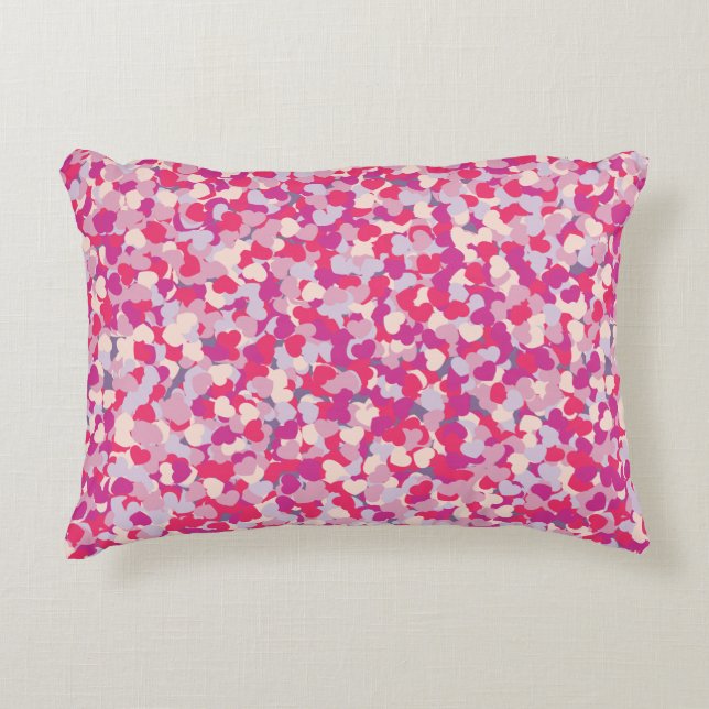 multi Colour Heart Confetti2 Decorative Cushion (Front)