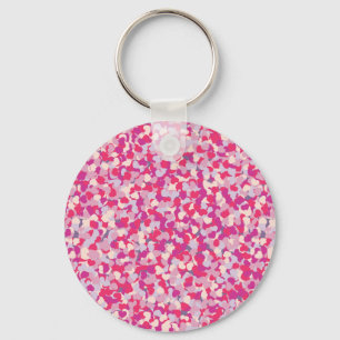 multi Colour Heart Confetti2 Key Ring