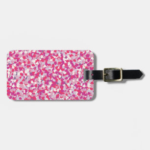 multi Colour Heart Confetti2 Luggage Tag