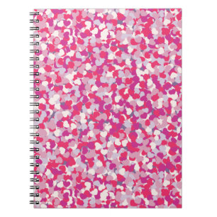 multi Colour Heart Confetti2 Notebook