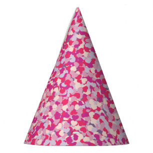 multi Colour Heart Confetti2 Party Hat