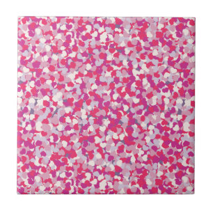multi Colour Heart Confetti2 Tile
