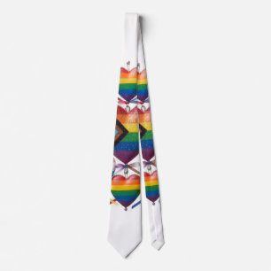 Multi Colour Heart Tie