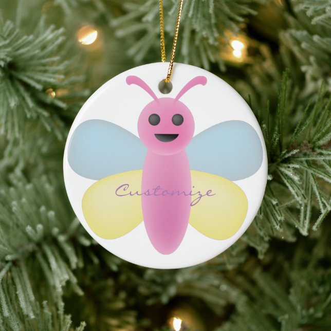 Multi-colour Kawaii Bee Thunder_Cove Ceramic Tree Decoration (Tree)