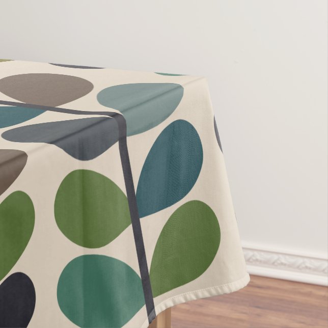 Multi-Colour Modern multi stem kingfischer Tablecloth (In Situ)