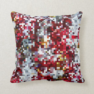 Multi Colour Mosaic Pattern Throw Pillow