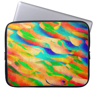 multi colour paint art abstract wallpaper backgrou laptop sleeve