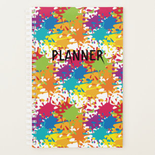 Multi-Colour Paint Splash Planner