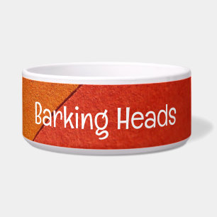 Multi-Colour Painted Pet Bowl with BARKING HEADS 
