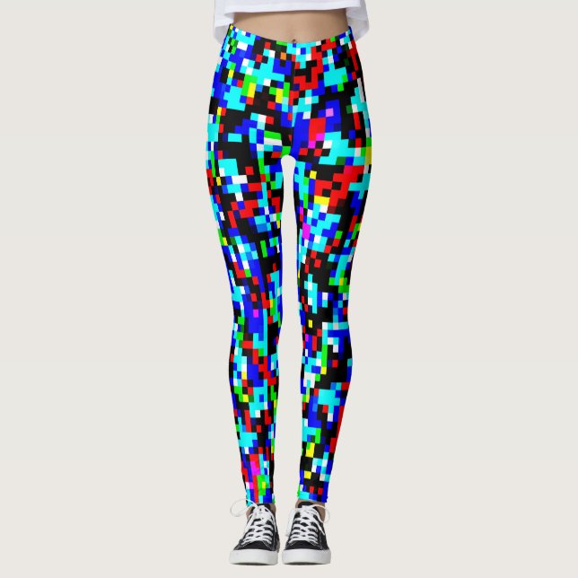 Multi-Colour Pattern Cool Leggings (Front)