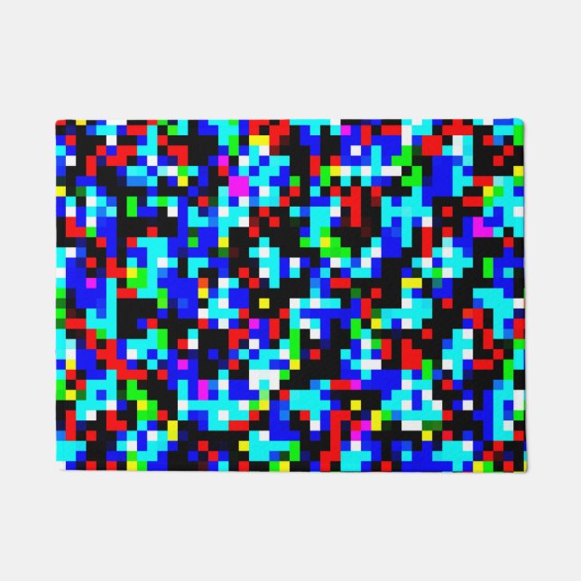 Multi-Colour Pattern Doormat (Front)