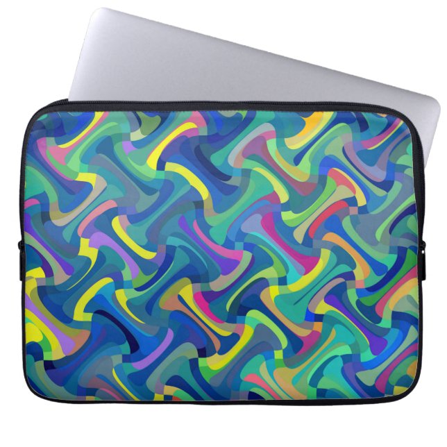 Multi-Colour Pattern Laptop Sleeve (Front)