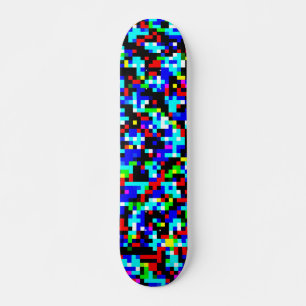 Multi-Colour Pattern Skateboard