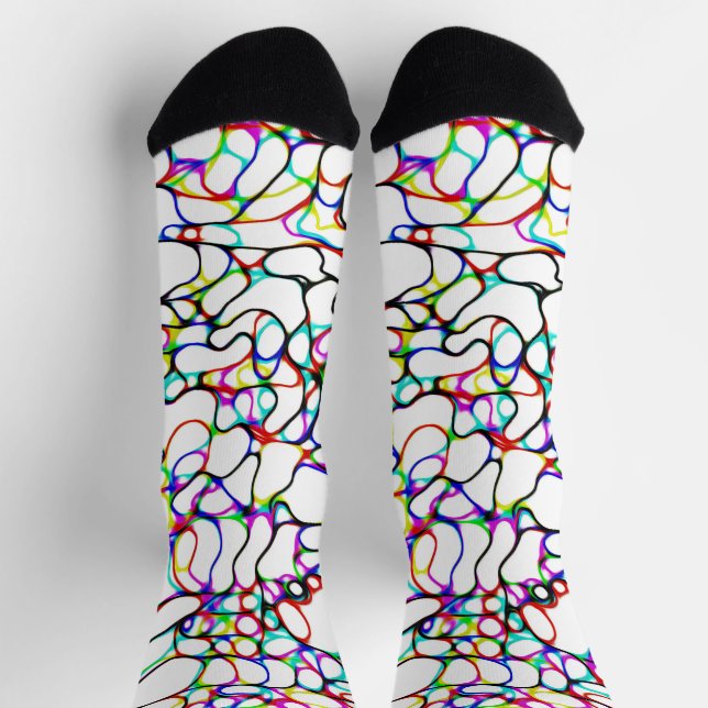 Multi-Colour Pattern Socks (Top)