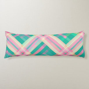 Multi-Colour Plaid Design  Body Cushion