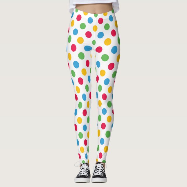 Multi Colour Polka Dot Legging (Front)