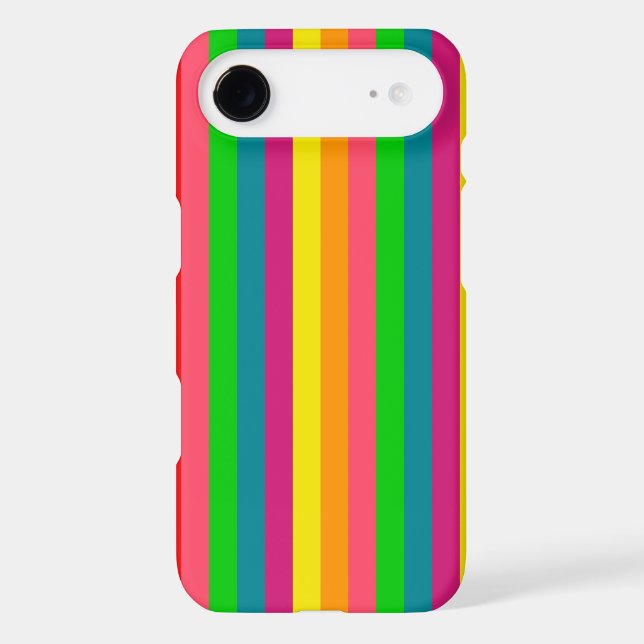 Multi Colour Rainbow Vertical Stripes Pattern (Back)