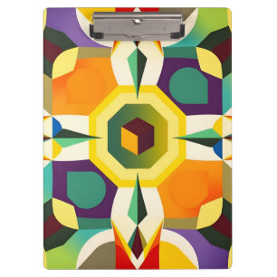 Multi Colour Shape 1 Clipboard