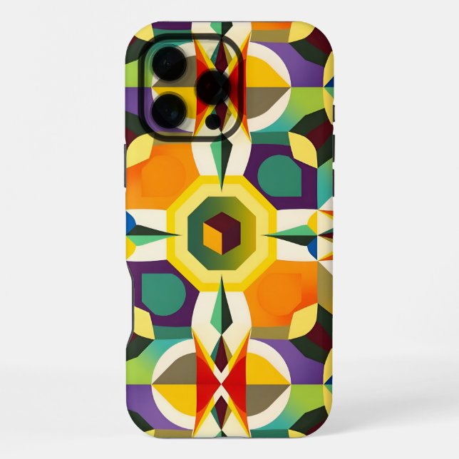 Multi Colour Shape 1 iPhone Case (Back)