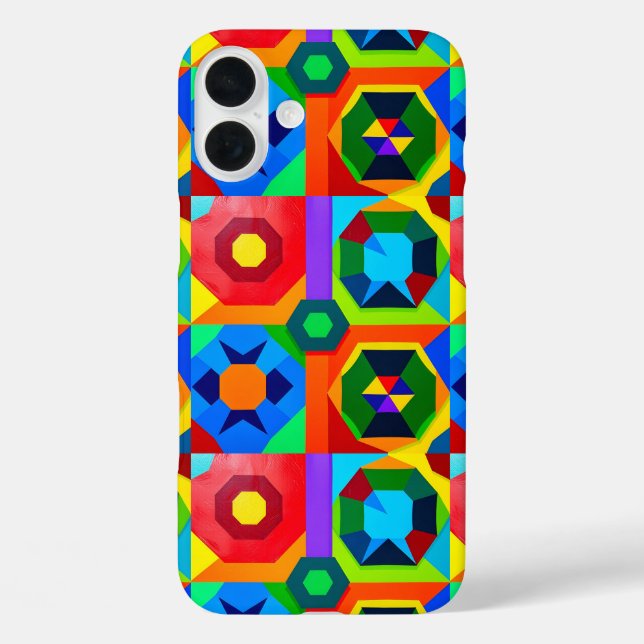 Multi Colour Shapes 2 Case-Mate iPhone Case (Back)