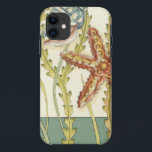 Multi-Colour Shell Party iPhone 11 Case<br><div class="desc">Charikilia Zarris is a talented artist know for her ocean artwork. Her images are peaceful and calm relaxing you with every picture. Get this nautical piece of artwork with a starfish and a Conch shell being the centre of it all, bordered with beautiful kelp. This image will look great on...</div>
