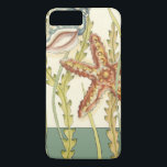 Multi-Colour Shell Party iPhone 8 Plus/7 Plus Case<br><div class="desc">Charikilia Zarris is a talented artist know for her ocean artwork. Her images are peaceful and calm relaxing you with every picture. Get this nautical piece of artwork with a starfish and a Conch shell being the centre of it all, bordered with beautiful kelp. This image will look great on...</div>