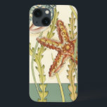 Multi-Colour Shell Party iPhone 13 Case<br><div class="desc">Charikilia Zarris is a talented artist know for her ocean artwork. Her images are peaceful and calm relaxing you with every picture. Get this nautical piece of artwork with a starfish and a Conch shell being the centre of it all, bordered with beautiful kelp. This image will look great on...</div>