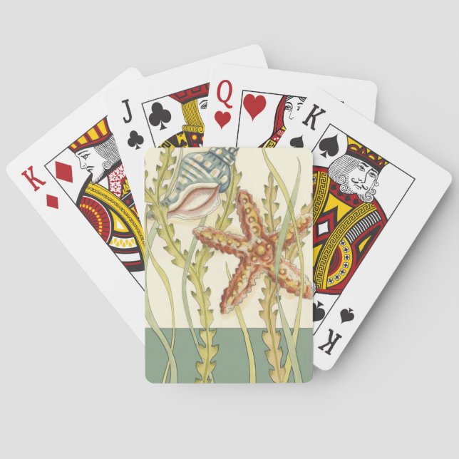 Multi-Colour Shell Party Playing Cards (Back)