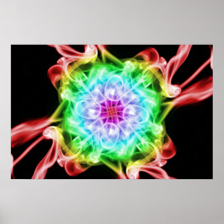 Multi-Colour Smoke Rainbow Poster