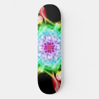 Multi-Colour Smoke Rainbow Skateboard