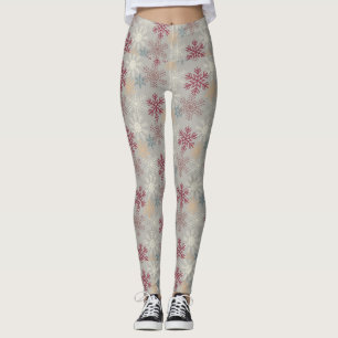 Multi- Colour Snowflake Christmas Women's Leggings