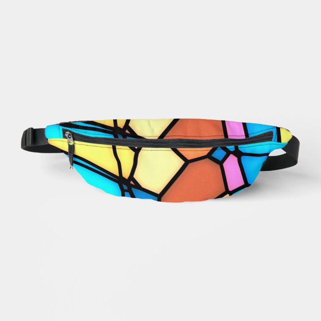 Multi-Colour Stained Glass  Bum Bags (Front)