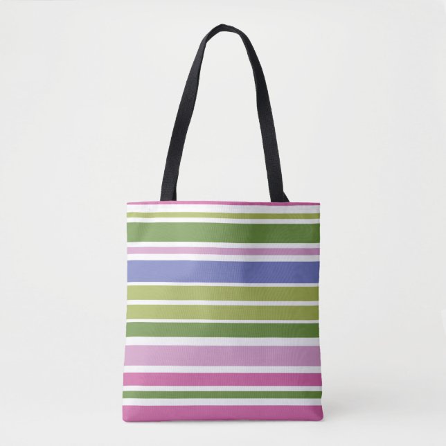 Multi-Colour Stripe Tote (Front)