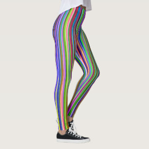 Multi-colour Striped Leggings