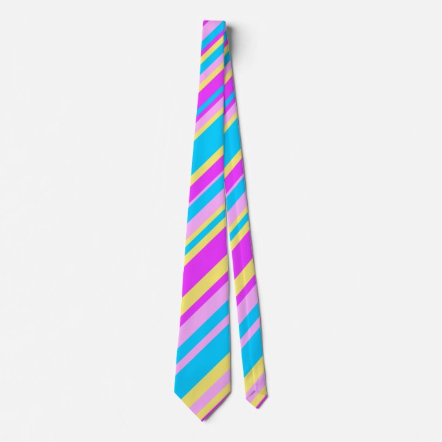 Multi-colour Stripes 2 - Diagonal Tie (Front)