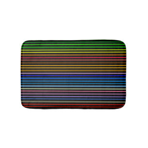 Multi Colour Stripes   Bath Mat